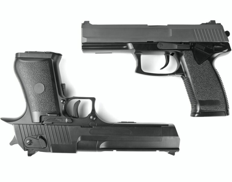 Two handguns